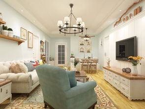 美式小客厅 统群装饰设计案例 土巴兔昆明装修网